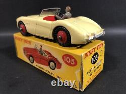 Vintage Dinky Toys 103 Austin-healey 100 Sports Car 164 Diecast & Original Box