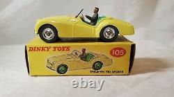 Vintage Dinky Toys 105 Triumph TR2 With Box Excellent Condition Nice
