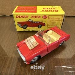 Vintage Dinky Toys 112 Austin Healey Sprite Mk. II In Original Box 1961 Mint