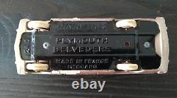 Vintage Dinky Toys 24 D Plymouth Belvedere Tan/Fawn & Metallic Bronze. SCARCE