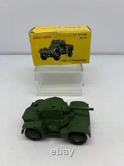 Vintage Dinky Toys AML Panhard Armoured Model Metal Car 814 Meccano 60s France