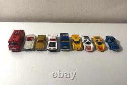 Vintage Dinky Toys Mercury Solido Tekno 143 Scale Lot of 10 Cars