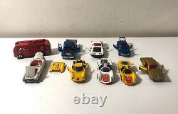 Vintage Dinky Toys Mercury Solido Tekno 143 Scale Lot of 10 Cars