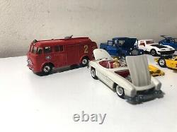 Vintage Dinky Toys Mercury Solido Tekno 143 Scale Lot of 10 Cars