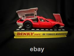 Vintage Dinky Toys No 187 De Tomaso Mangusta Diecast Car With Display Case