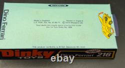 Vintage Dinky Toys No 216 Dino Ferrari Made in England Boxed VGC Original