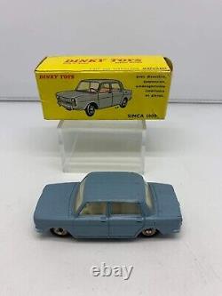 Vintage Dinky Toys Simca 1000 Model Metal Car #519 Meccano'60s France RARE