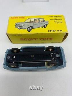 Vintage Dinky Toys Simca 1000 Model Metal Car #519 Meccano'60s France RARE