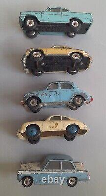 Vintage Dinky cars set of 5
