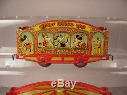Vintage Disney Lionel trains tin litho cars toys, 3 pre war toys 1930's-1940's