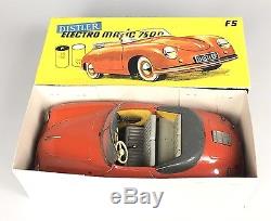 Vintage Distler Electromatic Porsche 356 Toy Car With Original Box And Key 7500