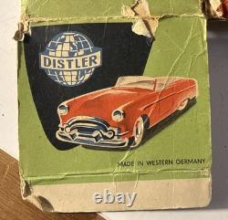 Vintage Distler Tin Toy Car Original Empty Box Made in Western Germany Rare