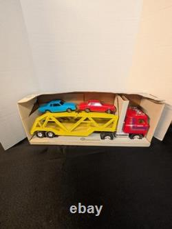 Vintage ERTL Toys International Transtar Truck Car Carrier Truck 80s In Box