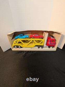 Vintage ERTL Toys International Transtar Truck Car Carrier Truck 80s In Box