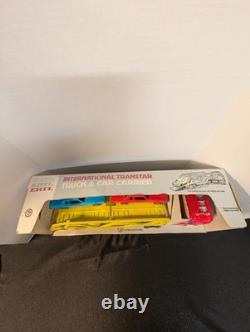 Vintage ERTL Toys International Transtar Truck Car Carrier Truck 80s In Box