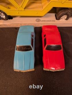 Vintage ERTL Toys International Transtar Truck Car Carrier Truck 80s In Box