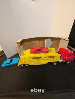 Vintage ERTL Toys International Transtar Truck Car Carrier Truck 80s In Box