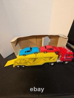 Vintage ERTL Toys International Transtar Truck Car Carrier Truck 80s In Box