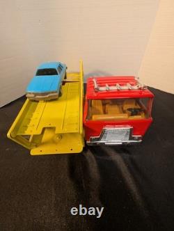 Vintage ERTL Toys International Transtar Truck Car Carrier Truck 80s In Box