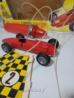 Vintage Electromic FERRARI Wild Cat Grand Prix Race Car Battery Operated Toy