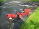 Vintage Ertl Ih 1086 Red Metal Pedal Car Farm Tractor Heavy Duty With Trailer