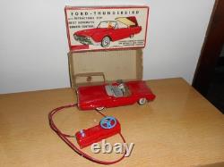 Vintage FORD THUNDERBIRD Battery Operated Car/Cragstan Corp. /w Box/ Never Used