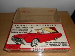 Vintage FORD THUNDERBIRD Battery Operated Car/Cragstan Corp. /w Box/ Never Used