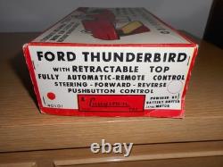 Vintage FORD THUNDERBIRD Battery Operated Car/Cragstan Corp. /w Box/ Never Used
