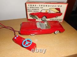 Vintage FORD THUNDERBIRD Battery Operated Car/Cragstan Corp. /w Box/ Never Used