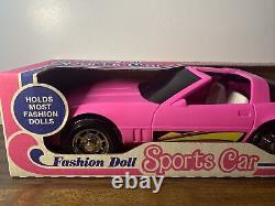 Vintage Fashion Doll Hot Pink Corvette Sport Car Gay Toys No. 7982 With Box