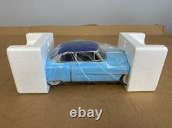 Vintage Fifties Cadillac Hardtop 1950 Cadillac Diecast Friction Car Japan Blue
