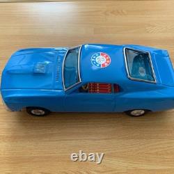 Vintage Ford Mustang Tin Toy Friction Car Tokyo Placing Made in Japan with Box