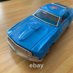Vintage Ford Mustang Tin Toy Friction Car Tokyo Placing Made in Japan with Box