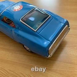 Vintage Ford Mustang Tin Toy Friction Car Tokyo Placing Made in Japan with Box