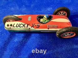 Vintage Friction Flip Over Racing Car By Masudaya