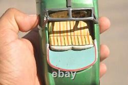 Vintage Friction Green Fine Litho Car Tin Toy, Japan