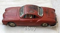 Vintage Friction Power Volkswagen Karmann Ghia Litho Tin Toy Bandai Mark Japan