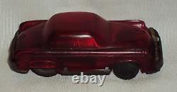 Vintage Friction Tin Plate Red Mini Racing Car Original Japan 1950