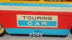 Vintage Friction Tin Plate Toy Touring Car Tourist Coach Schizo Old China 1965