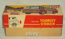 Vintage Friction Tin Plate Toy Touring Car Tourist Coach Schizo Old China 1965