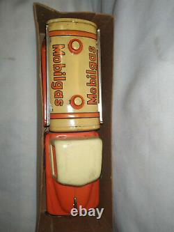 Vintage Friction Tin Toy Japan Box Pack Gasoline Car Gas Oil Tanker Mobil Gas