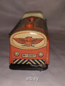 Vintage Friction Tin Toy Japan Box Pack Gasoline Car Gas Oil Tanker Mobil Gas