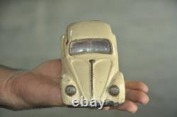 Vintage Friction White Litho Fine Quality Car Tin Toy, Collectible