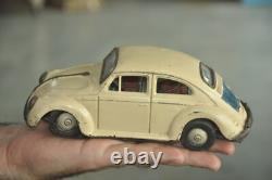 Vintage Friction White Litho Fine Quality Car Tin Toy, Collectible