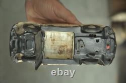 Vintage Friction White Litho Fine Quality Car Tin Toy, Collectible