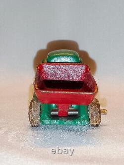 Vintage Green Red Old Die cast Toy Van Trolly Truck Hubley Toys Made USA 1960 #3