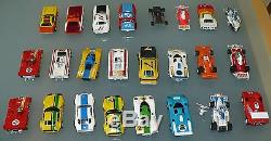 Vintage Group Of 20 Afx & G Plus Full Slot Cars + 4 Parts Of Slot Cars