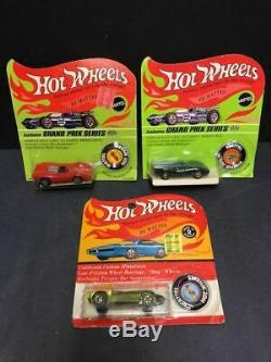 Vintage HOT WHEELS CARDED REDLINE old toy car lot Mattel Turbofire, LOLA FERARRI