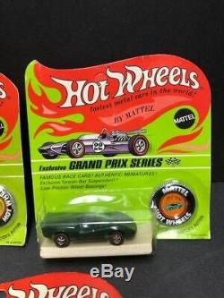 Vintage HOT WHEELS CARDED REDLINE old toy car lot Mattel Turbofire, LOLA FERARRI