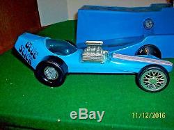 Vintage Hasbro Blue Slick Stick Sifter Battery Operated Race Car System